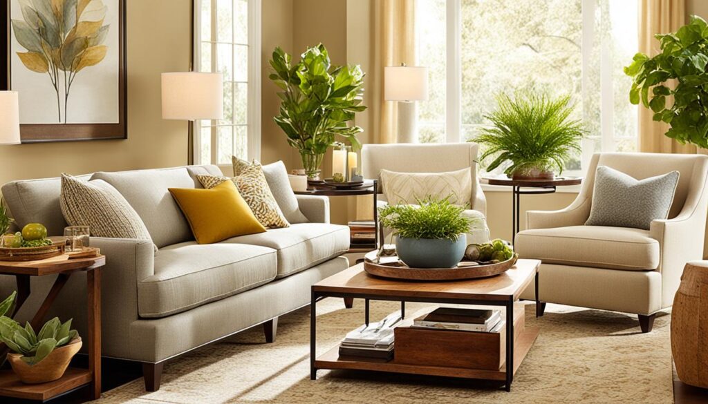 living room staging